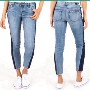 Kut from The Kloth Reese ankle straight leg jeans Two Tone